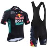 Fietskleding (Fietsshirt + Korte Koersbroek) 2024 BORA-Hansgrohe Bull - Zwart - Rood